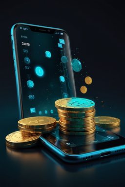 Smartphone com app de cassino